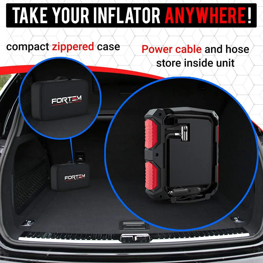 FORTEM Digital Tire Inflator for Car Small Size