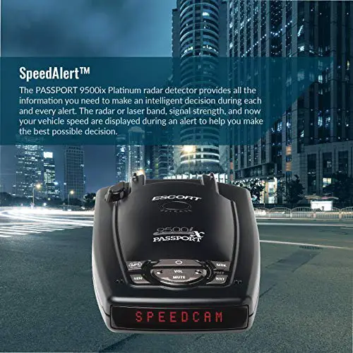 Escort Passport 9500iX Laser Radar Detector Specs