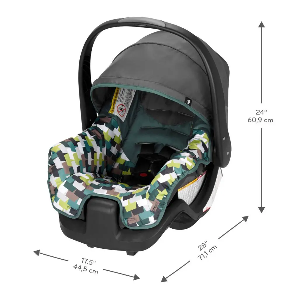 Evenflo Nurture Infant Car Seat Size