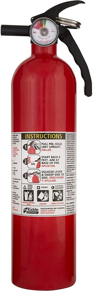 This image has an empty alt attribute; its file name is Kidde-FA110-Multi-Purpose-Fire-Extinguisher-328x1024.jpg