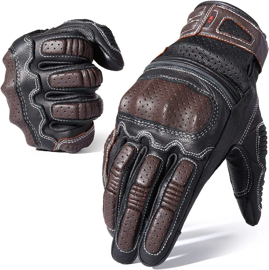 Best Motorcycle Genuine Leather Gloves - AXBXCX Motorcycle Genuine Leather Gloves