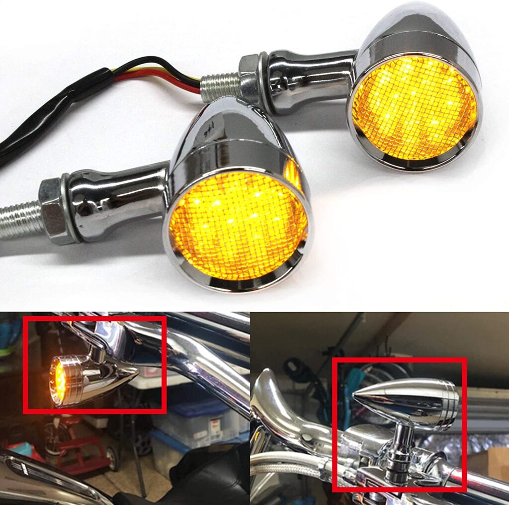 Dreamizer Chrome Motorcycle LED Turn Signals