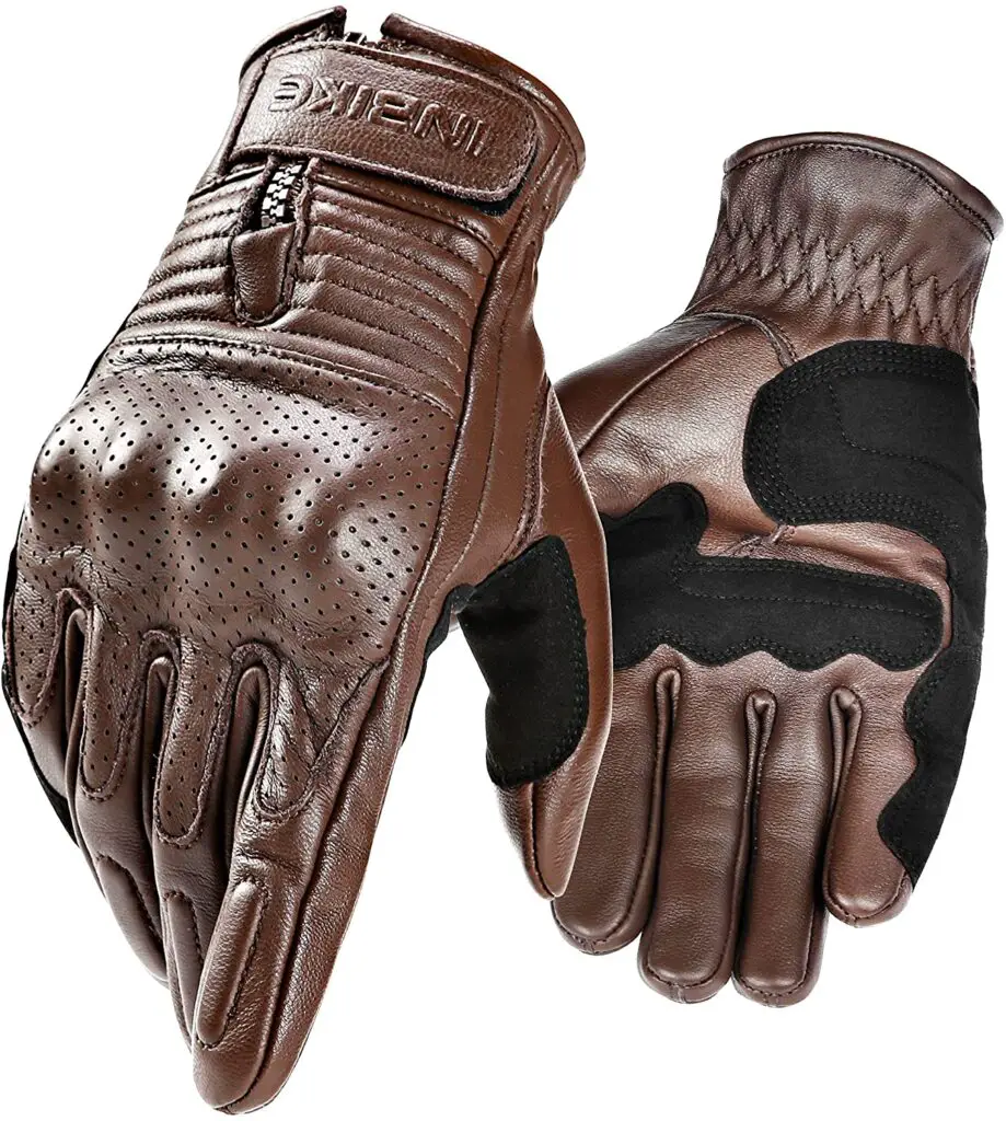 Best Motorcycle Genuine Leather Gloves - INBIKE Motorcycle Genuine Leather Gloves