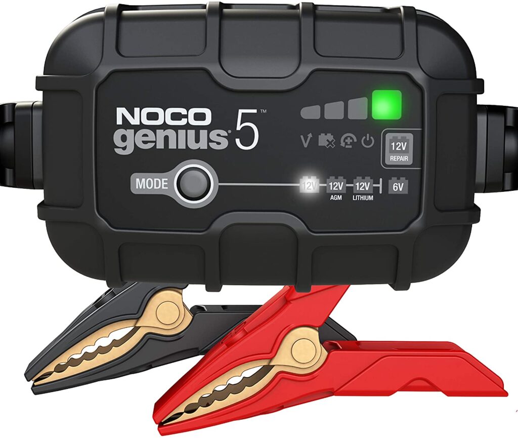 Best Smart Car Battery Charger - NOCO GENIUS5 Fully-Automatic Smart Charger