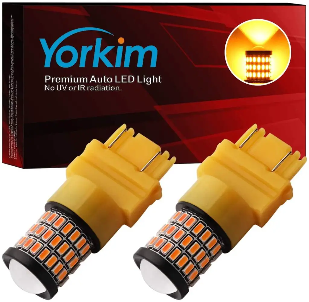 Yorkim 3157 Amber Ultra-Bright LED Bulbs